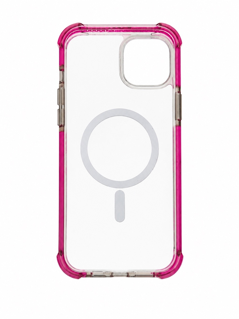 NWOT iPhone 15 Plus Clear MagSafe Case Pink Bumper Shockproof Protective Cover - Picture 2 of 4